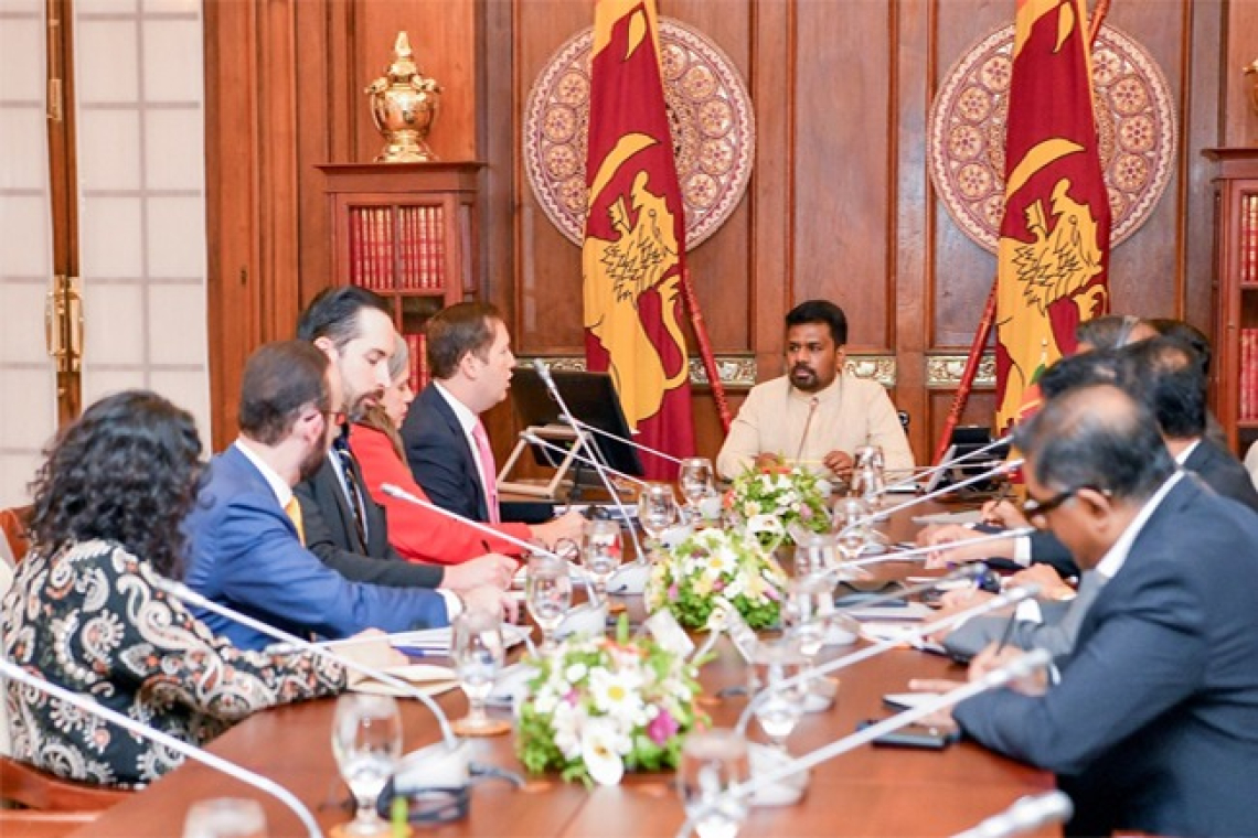 අමෙරිකාවේ විශේෂ නියෝජිතවරයා ජනපති හමුවෙයි